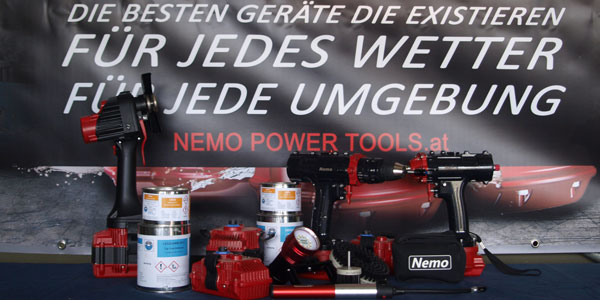 Cordless tools for working under water Nemo Austria